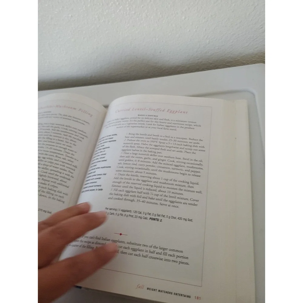 Weight Watchers Entertains Culinary Institute of America Cookbook Hardcover